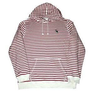 October’s Very Own OVO Nautical Stripe Owl Hoodie Sweatshirt Red White